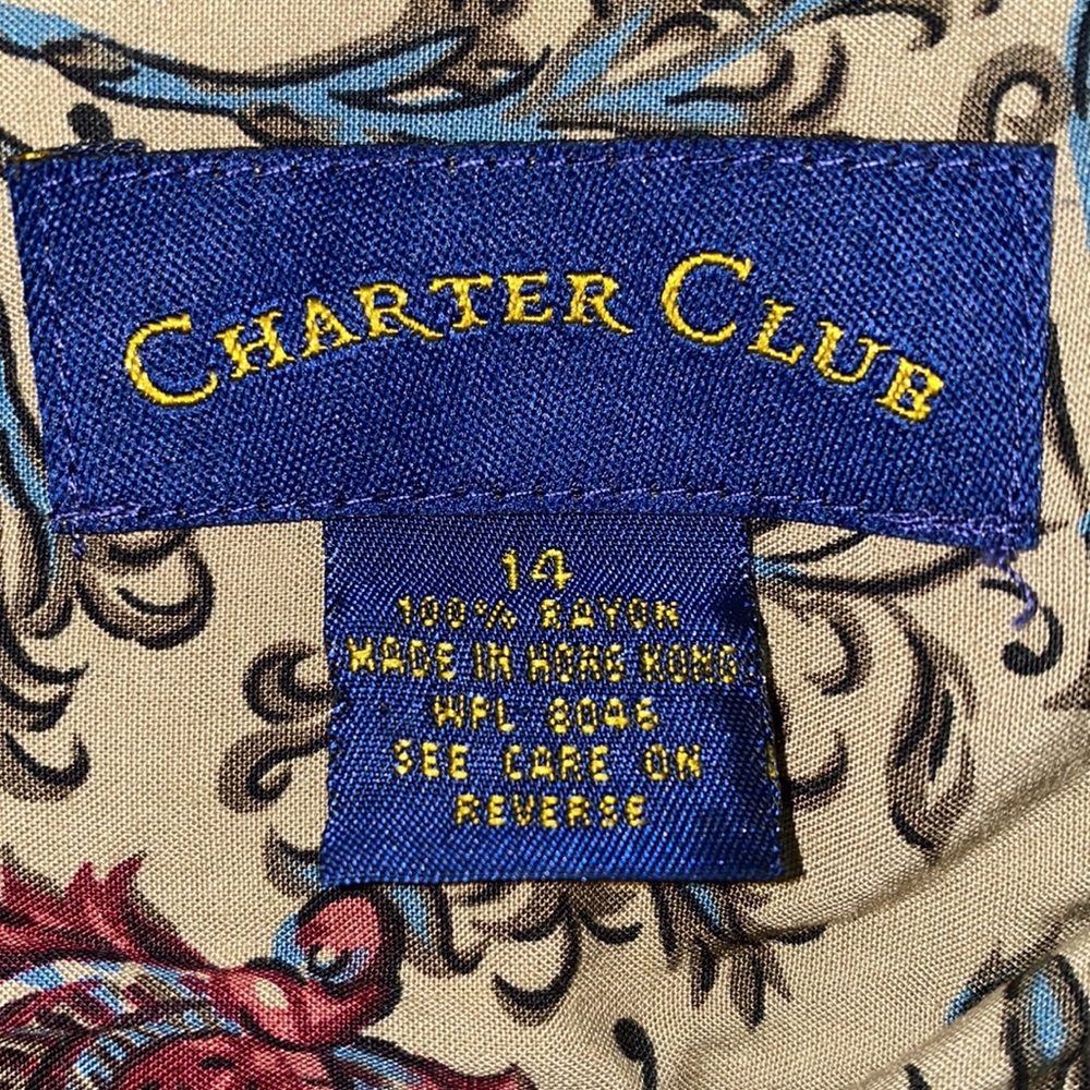 Charter Club size 14 Sleeveless Blouse and Skirt Set - Picture 3 of 4